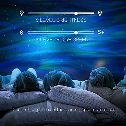 Northern Galaxy Light Aurora Projector with 33 Light Effects, LED Star Projector for Bedroom Nebula Lamp, Remote Control, White Noises, Bluetooth Speaker for Parties - Image 2