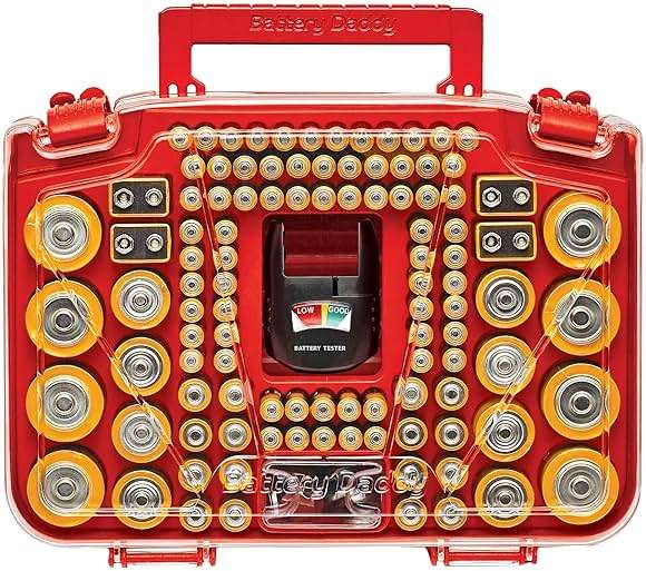 Ontel Battery Daddy Smart - Battery Organizer Storage Case with Tester, Stores & Protects Up to 150 Batteries, Clear Locking Lid, As Seen On TV, Smart - 150 Batteries (BADAS-MC4) - Image 12