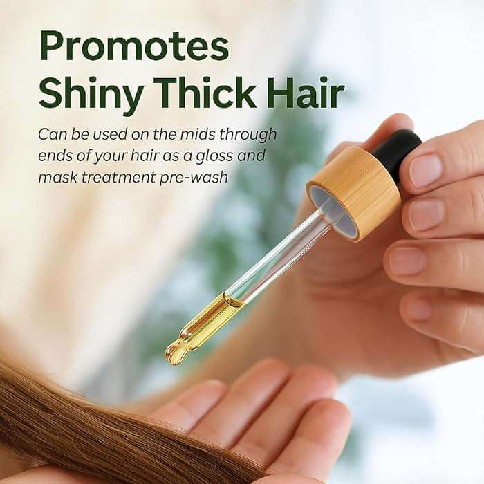 Lia Organics Hair Growth Oil - Organic, Vegan, cruelty free - Rosemary oil, castor oil, pumpkin seed oil, amla oil etc. For thick healthy hair, 1.70 Fl Oz (Pack of 1) - Image 4