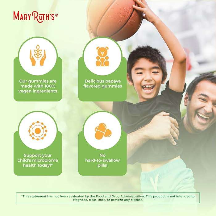 MARYRUTH'S Fiber Gummies for Kids | 2 Month Supply | Sugar Free | Kids Fiber Gummies Ages 4+ | Soluble Fiber Supplement | Gut Health & Digestion Support | 3g Fiber per Gummy | Vegan | 60 Count - Image 6