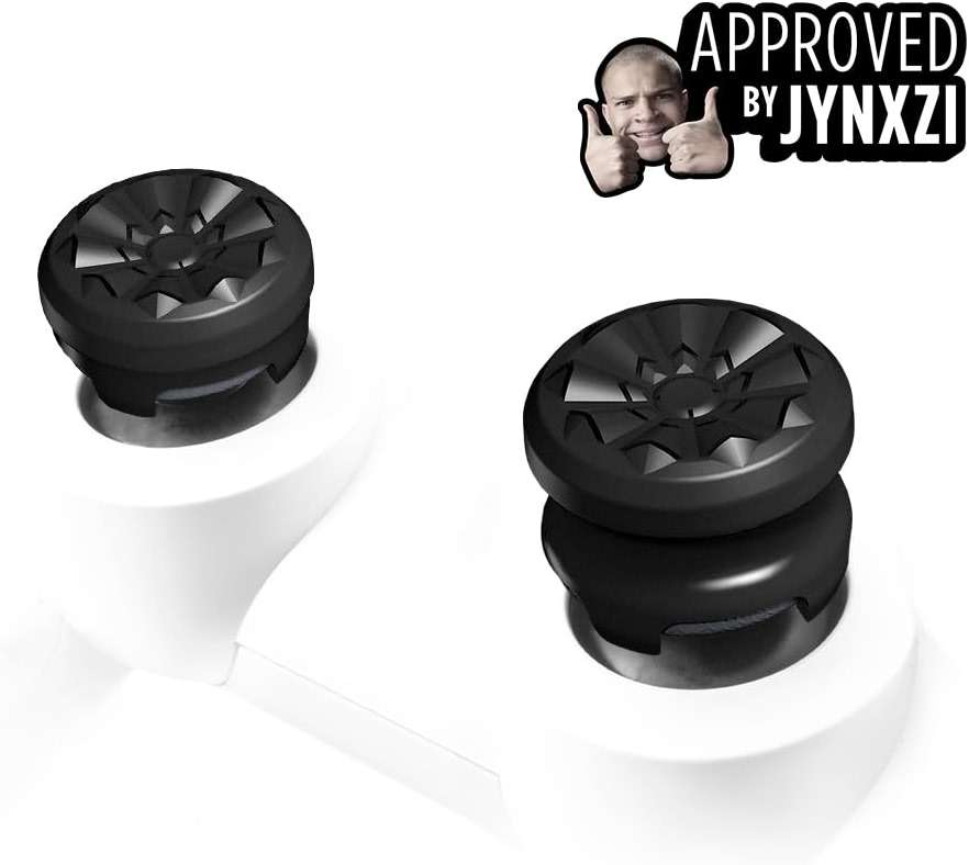 KontrolFreek FPS Freek Galaxy Black for PlayStation 4 (PS4) and PlayStation 5 (PS5) | Performance Thumbsticks | 1 High-Rise, 1 Mid-Rise | Black (Limited Edition) - Image 3