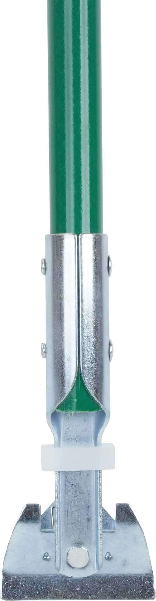 SPARTA 60" Fiberglass Dust Mop Replacement Handle with Clip-On Jaw Clamp Connector, Sliding Locking Collar, Commercial Floor Cleaning, Green (Pack of 12) - Image 3