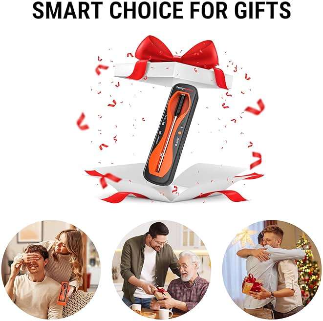 ThermoPro TempSpike 500 ft Wireless Meat Thermometer Digital, Bluetooth Meat Thermometer Wrieless for Beef Lamb Chicken Turkey, Smoker Acccessories for Rotisserie Sous Vide BBQ Oven Air Fryer - Image 6