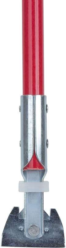 SPARTA 60" Fiberglass Dust Mop Replacement Handle with Clip-On Jaw Clamp Connector, Sliding Locking Collar, Commercial Floor Cleaning, Red (Pack of 12) - Image 3