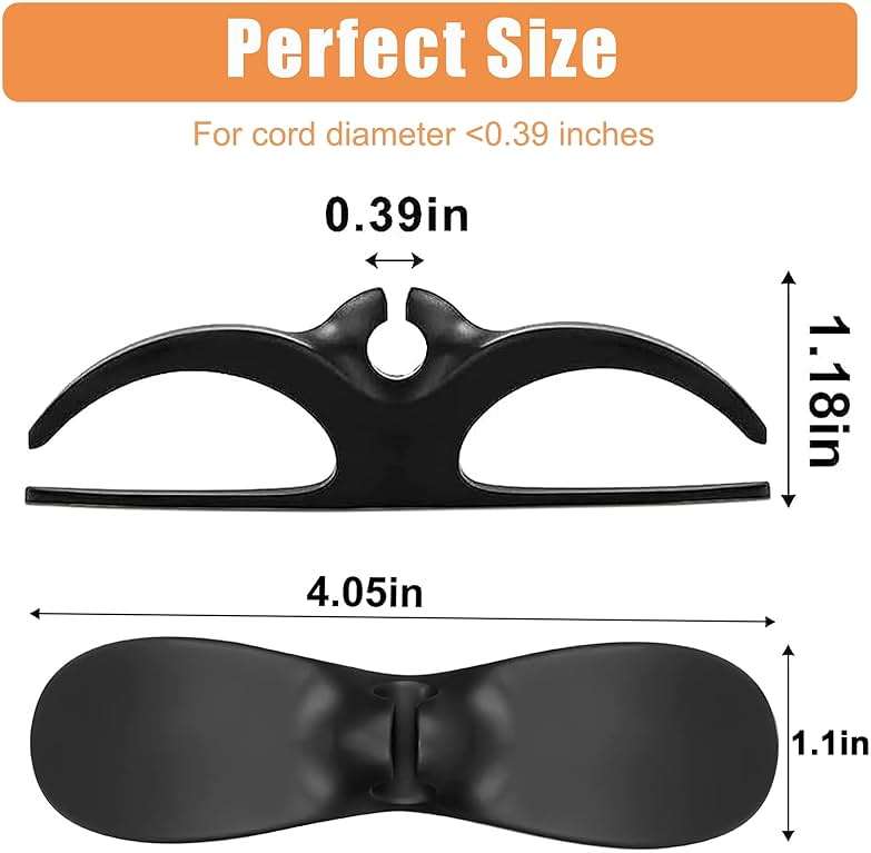Kitchen Appliance Cord Winder 3 Pack,Cord Organizer Cord Holder Cord Wrapper Appliance Cord Organizer Stick On Tidy Wrap Cable Hider for Coffee Maker Mixer Air Fryer and Pressure Cook - Image 2