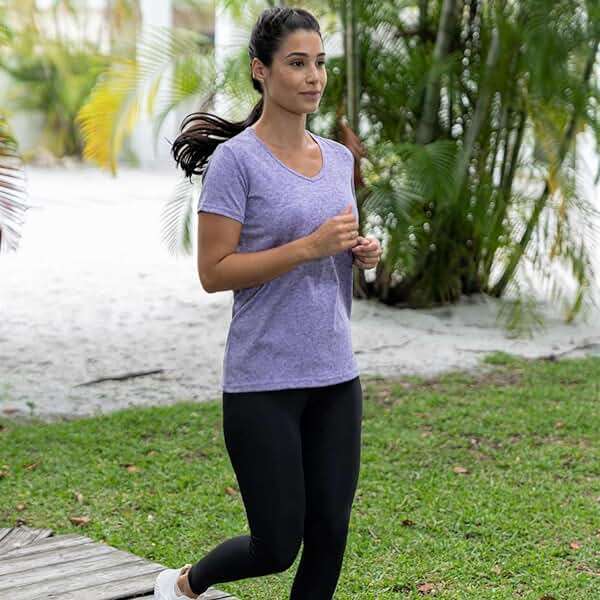Real Essentials 5 Pack: Women's Dry-Fit Short Sleeve V Neck T Shirt Workout Fitness Yoga Top Tee (Available in Plus Size) - Image 6