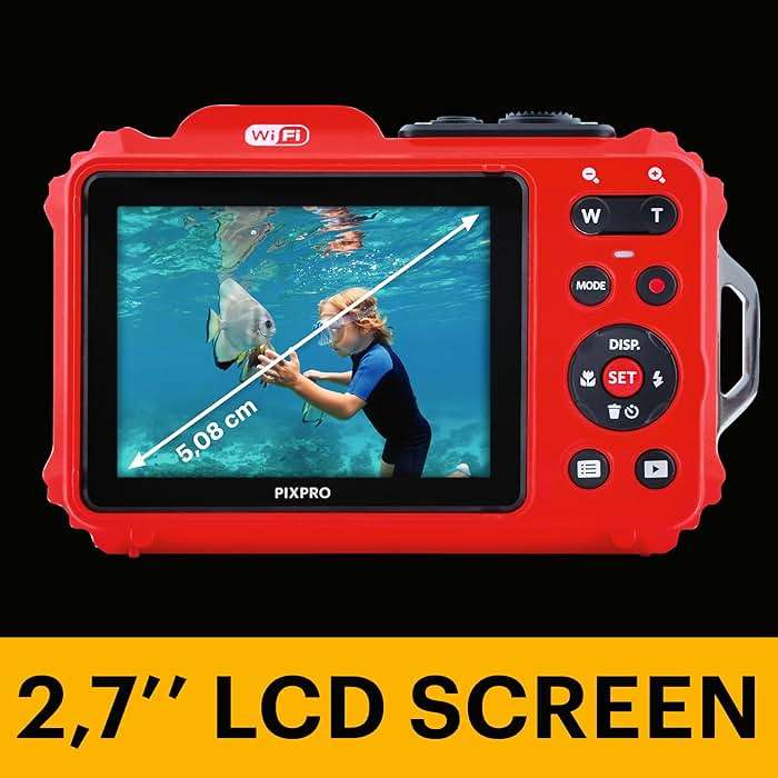 KODAK PIXPRO WPZ2 Waterproof Digital Camera, 16MP with 4x Optical Zoom, Shockproof, Dustproof, 1080p Video, Wi-Fi, Red - Image 5