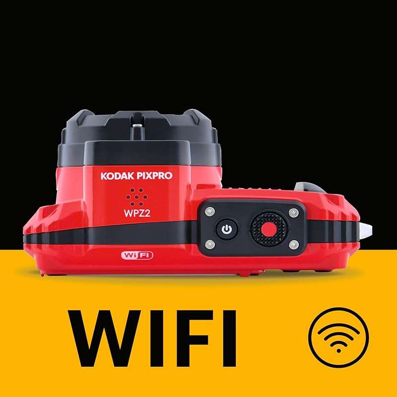 KODAK PIXPRO WPZ2 Waterproof Digital Camera, 16MP with 4x Optical Zoom, Shockproof, Dustproof, 1080p Video, Wi-Fi, Red - Image 7