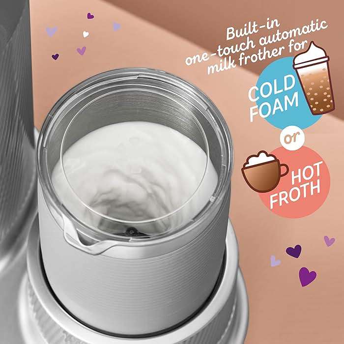 Mr. Coffee 4-in-1 Latte Lux Iced Hot Coffee Maker with Built-In Milk Frother Single-Serve 22 Ounces - Image 3