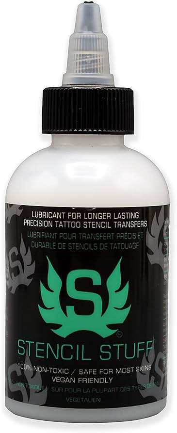 Stencil Stuff Tattoo Stencil Transfer Gel – 4oz Tattoo Stencil Transfer Solution – Vegan-Friendly Stencil Gel – Fast-Drying and Long-Lasting – Clean and Easy Application - Image 1