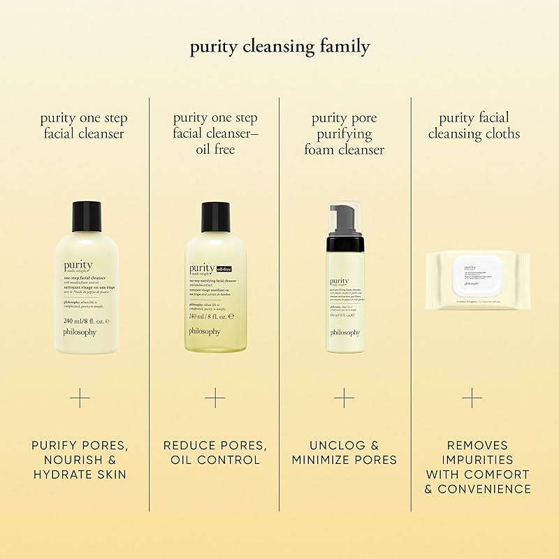 philosophy purity made simple pore purifying foaming facial cleanser - with papaya enzyme & glycolic acid - face wash removes dirt and impurities from pores - 5 fl oz - Image 4