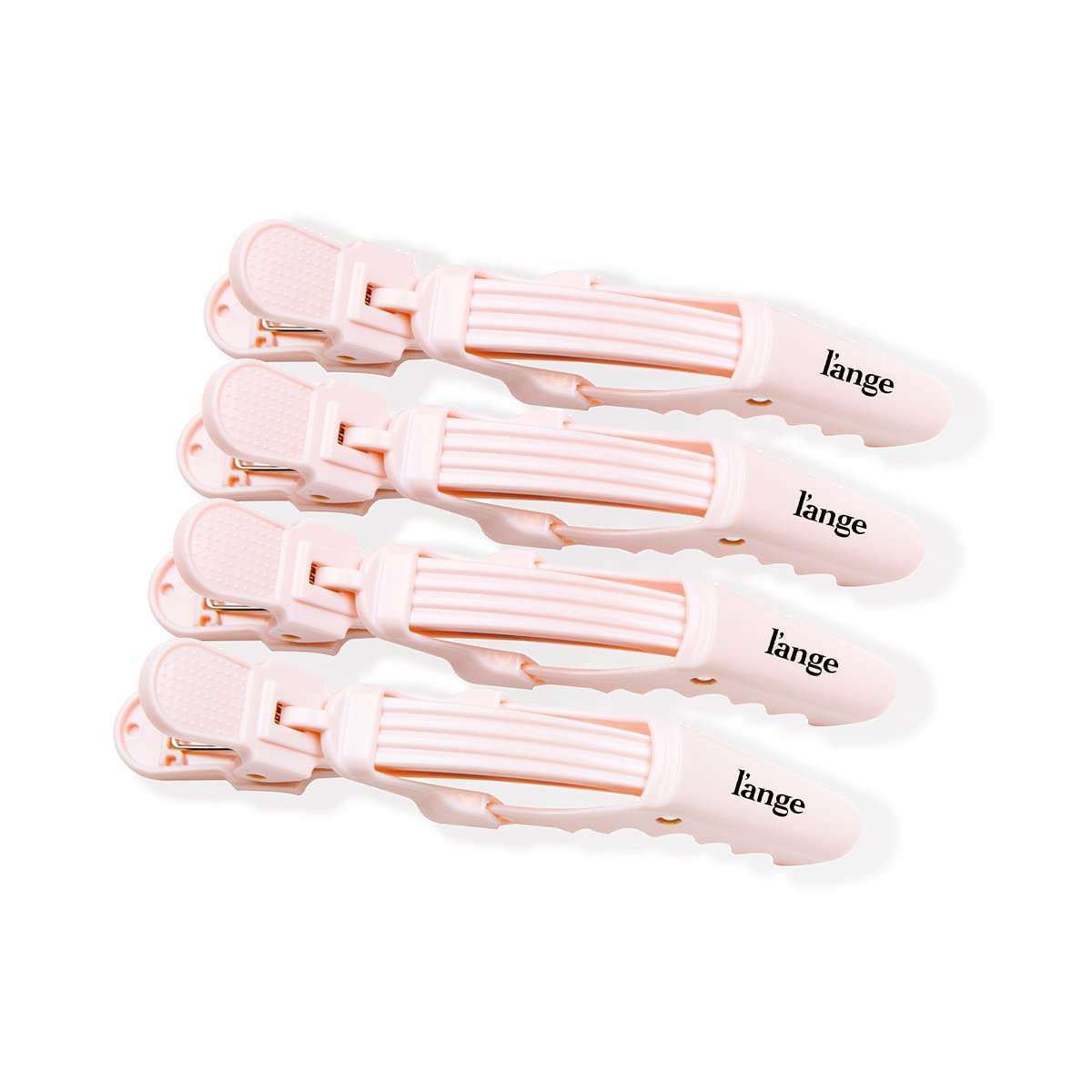 L’ange Alligator Hair Clips | Wide Teeth | Double-Hinged Design | For Sectioning & Securing Hair | Professional Styling Results | 4-Pack (Blush) - Image 1