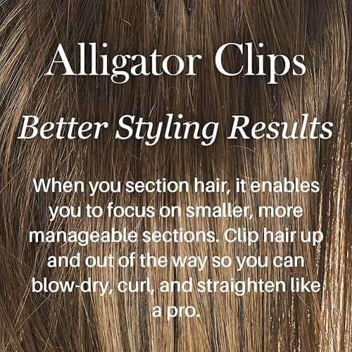 L’ange Alligator Hair Clips | Wide Teeth | Double-Hinged Design | For Sectioning & Securing Hair | Professional Styling Results | 4-Pack (Blush) - Image 4