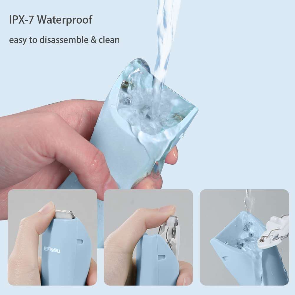 Baby Hair Clippers, Professional Quiet Hair Trimmer for Kids and Toddler, Waterproof & Rechargeable Cordless Hair Cutting Machine for Children, with LCD Display - Image 3