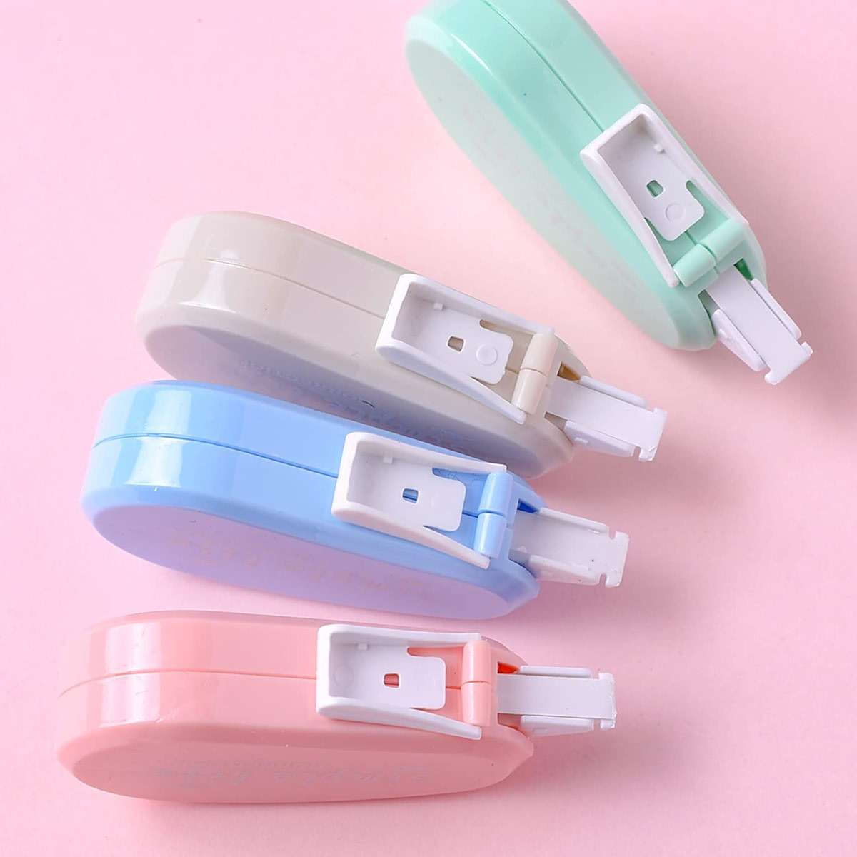 GINCEVHY 12 Pack Aesthetic Pastel Correction Tape, 0.2 x 197 inch, Instant Corrections, Easy to Use Applicator, White Smooth Pull Out Correction Tape for School, Office, Crafting - Image 6
