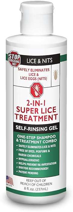 Stop Bugging Me Maximum Strength Lice Treatment Shampoo for Lice & Eggs – Fast-Acting, All-Natural, Poison Free | Indoor Use | Gel Shampoo | 8 oz - Image 1