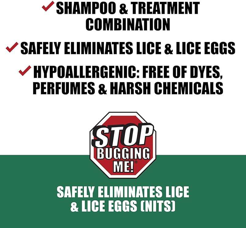 Stop Bugging Me Maximum Strength Lice Treatment Shampoo for Lice & Eggs – Fast-Acting, All-Natural, Poison Free | Indoor Use | Gel Shampoo | 8 oz - Image 5