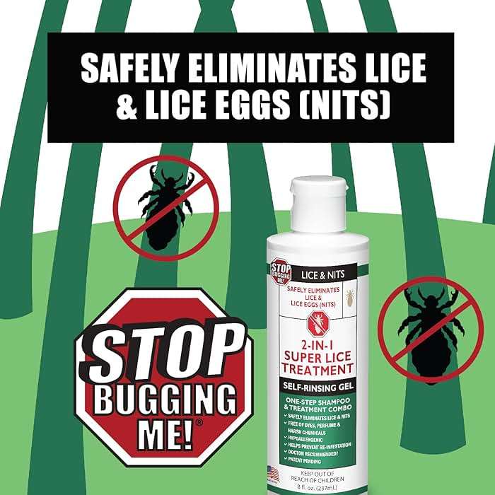 Stop Bugging Me Maximum Strength Lice Treatment Shampoo for Lice & Eggs – Fast-Acting, All-Natural, Poison Free | Indoor Use | Gel Shampoo | 8 oz - Image 8