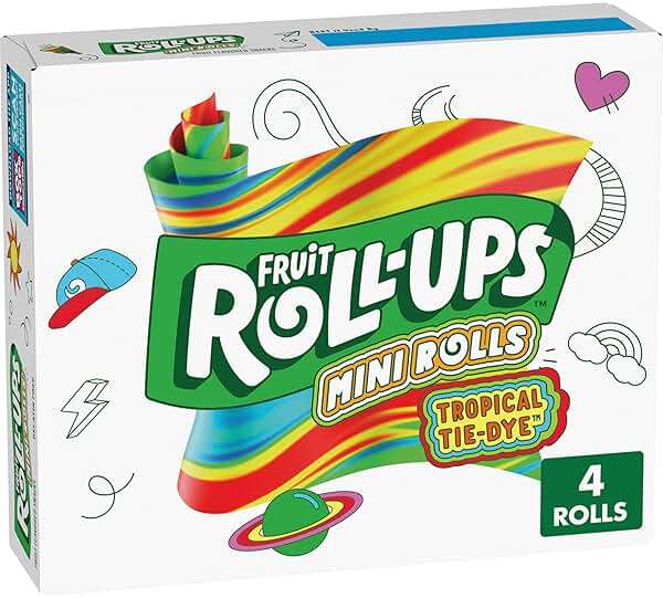 Fruit Roll-Ups Tropical Tie-Dye Mini Roll-Ups 4 CT - Image 1