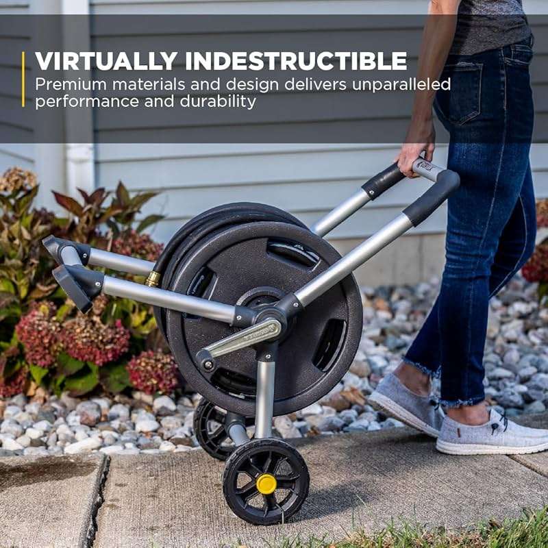 Gorilla 200’ Aluminum Zero-Rust Upright Hose Reel - Image 7