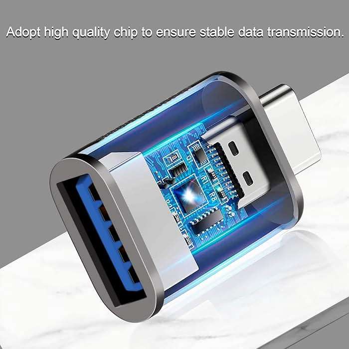USB C to USB Adapter, Type C Thunderbolt 4 OTG Converter, USB C Male to USB 3.0 Female Adapter (3-Pack) for Apple MacBook Pro, Mac Book, iPad, Samsung Galaxy S20-S23 and More (Black/Grey/Silver) - Image 2