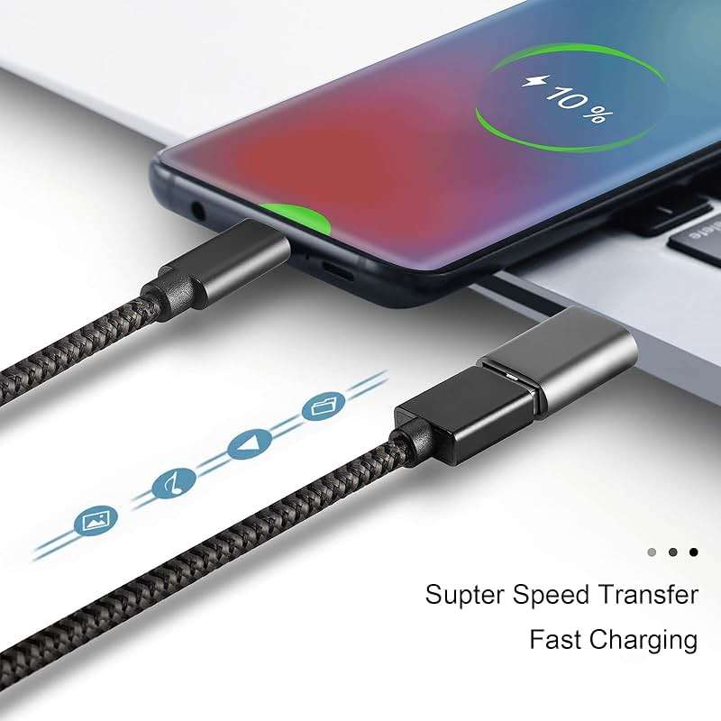 USB C to USB Adapter, Type C Thunderbolt 4 OTG Converter, USB C Male to USB 3.0 Female Adapter (3-Pack) for Apple MacBook Pro, Mac Book, iPad, Samsung Galaxy S20-S23 and More (Black/Grey/Silver) - Image 3