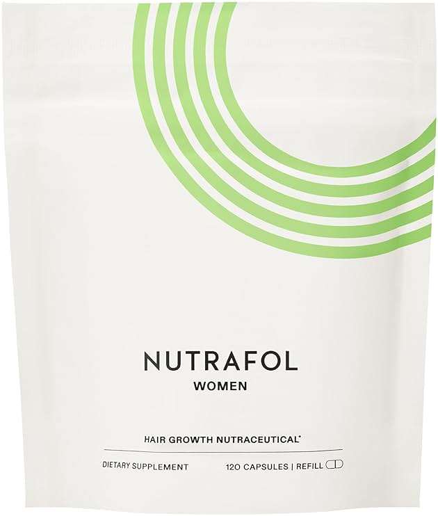 Nutrafol Women's Hair Growth Supplements, for Women Ages 18-44, Clinically Proven Hair Supplement for Visibly Thicker and Stronger Hair, Dermatologist Recommended - 1 Month Supply, 1 Refill Pouch - Image 1