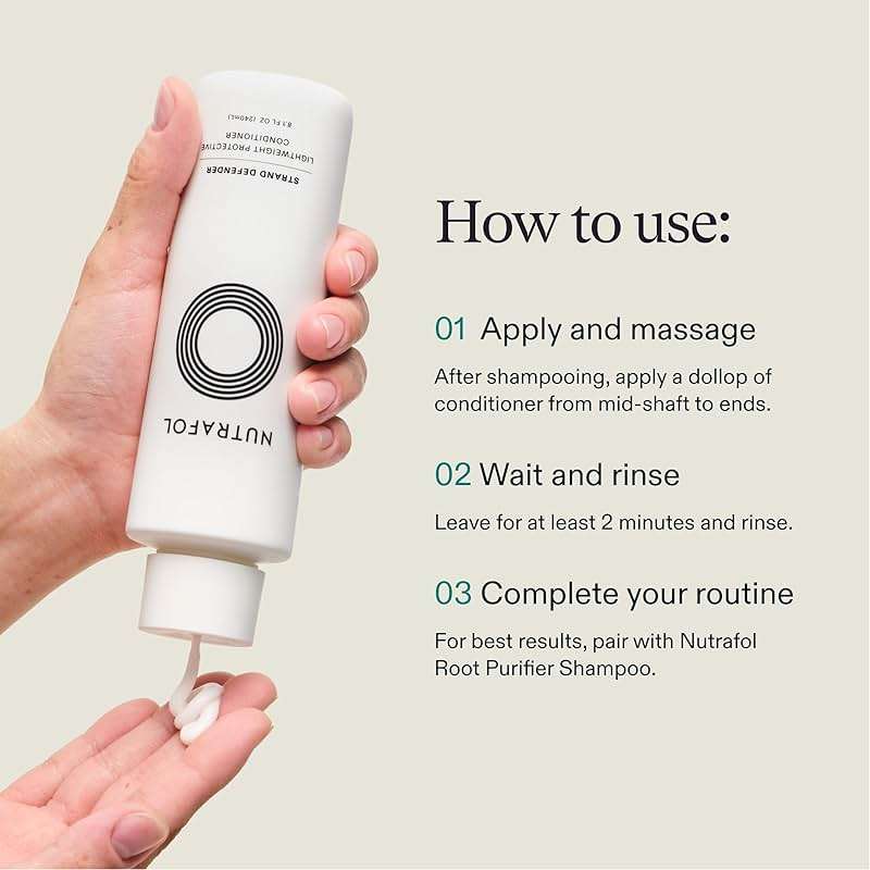 Nutrafol Conditioner, Physician-formulated for Thinning Hair, Moisturizing, Strengthening and Color Safe, Lightweight Protection - Image 8