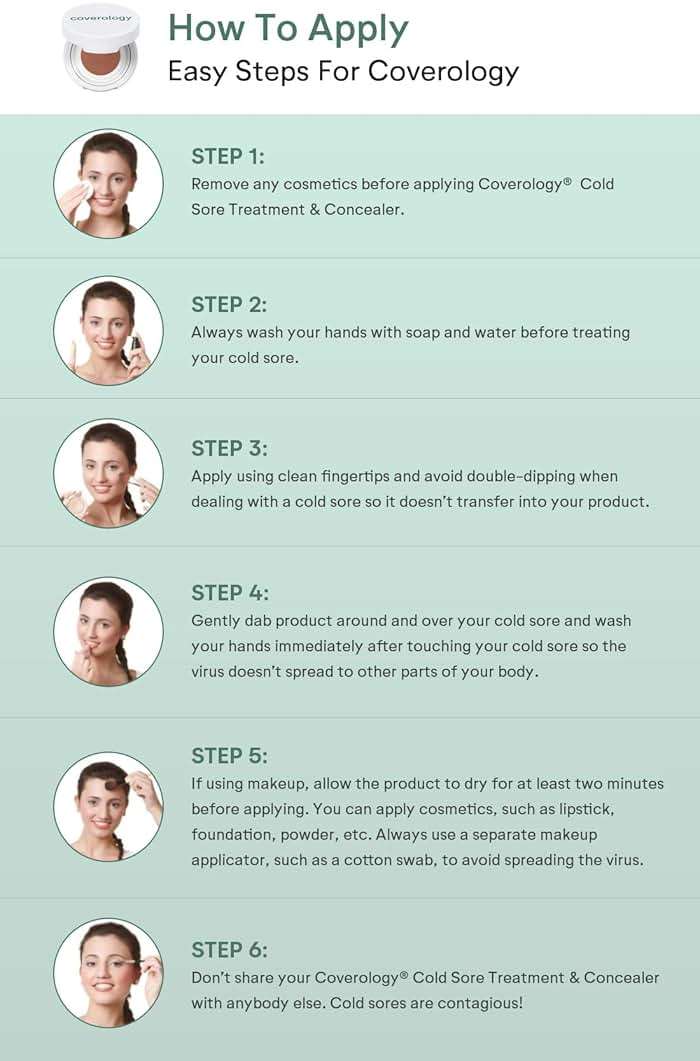 Coverology Cold Sore Treatment & Cold Sore Concealer - The Best Full Coverage Cold Sore Cover Up Makeup to Help Disguise and Soothe - Light - Image 9