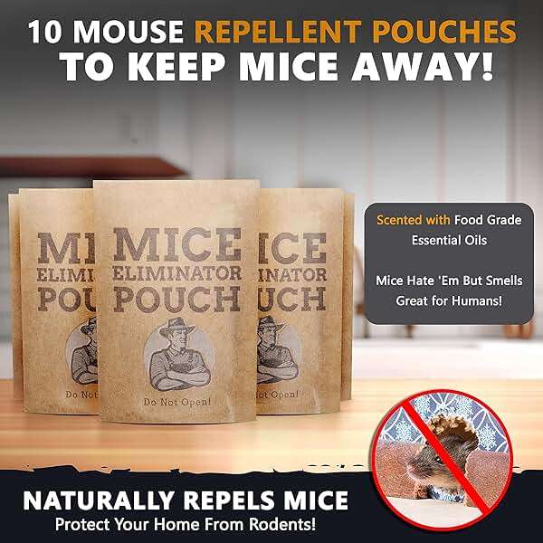 10 Pack All-Natural Mice Repellent Pouches – Harmless Peppermint Essential Oil Mouse Deterrent - Keep Mice Out of Your Home and Your Family Safe - by Tougher Than Tom - Image 3