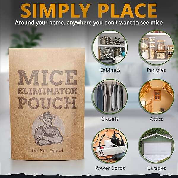 10 Pack All-Natural Mice Repellent Pouches – Harmless Peppermint Essential Oil Mouse Deterrent - Keep Mice Out of Your Home and Your Family Safe - by Tougher Than Tom - Image 6