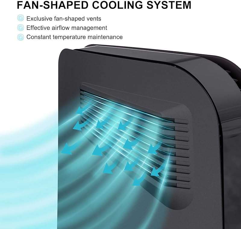 innoAura P5 Plates Cover Faceplates for 2020 Model P5 Digital Edition, Enhanced Cooling Vents & Dust Filter, Anti-Scratch Protective Case with Heat Dissipation Design (Black) - Image 3