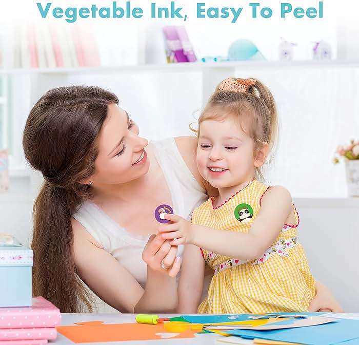 2872 Large Incentive Stickers, 64 Sheets Round Encouragement Stickers, Animals Donuts Cupcakes Stars Hearts Motivational Teacher Classroom Reward Gifts Encourage Kids to Do Chores Go to The Toilet - Image 5