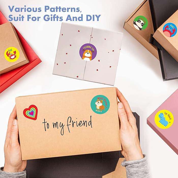 2872 Large Incentive Stickers, 64 Sheets Round Encouragement Stickers, Animals Donuts Cupcakes Stars Hearts Motivational Teacher Classroom Reward Gifts Encourage Kids to Do Chores Go to The Toilet - Image 6