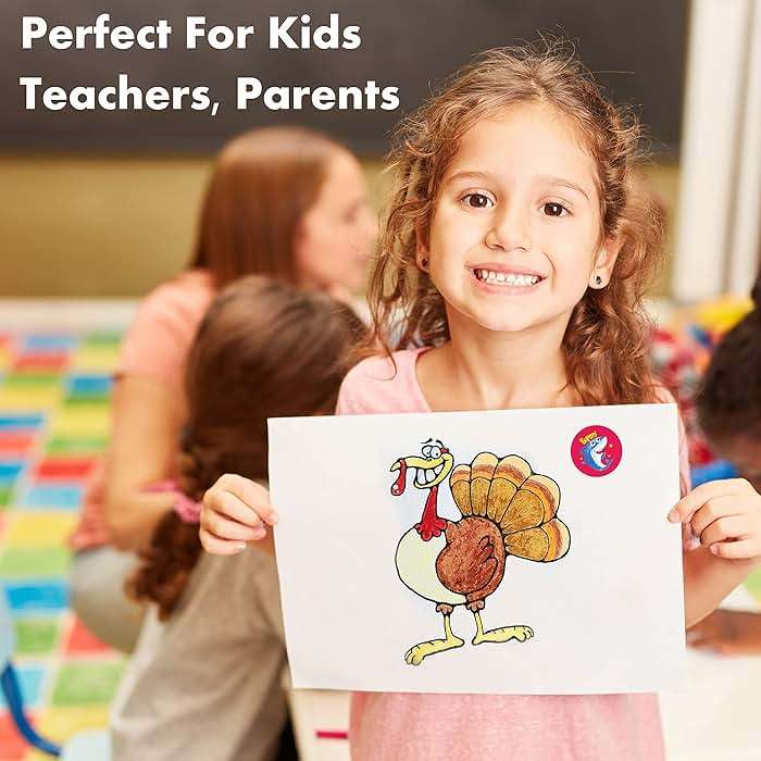 2872 Large Incentive Stickers, 64 Sheets Round Encouragement Stickers, Animals Donuts Cupcakes Stars Hearts Motivational Teacher Classroom Reward Gifts Encourage Kids to Do Chores Go to The Toilet - Image 7