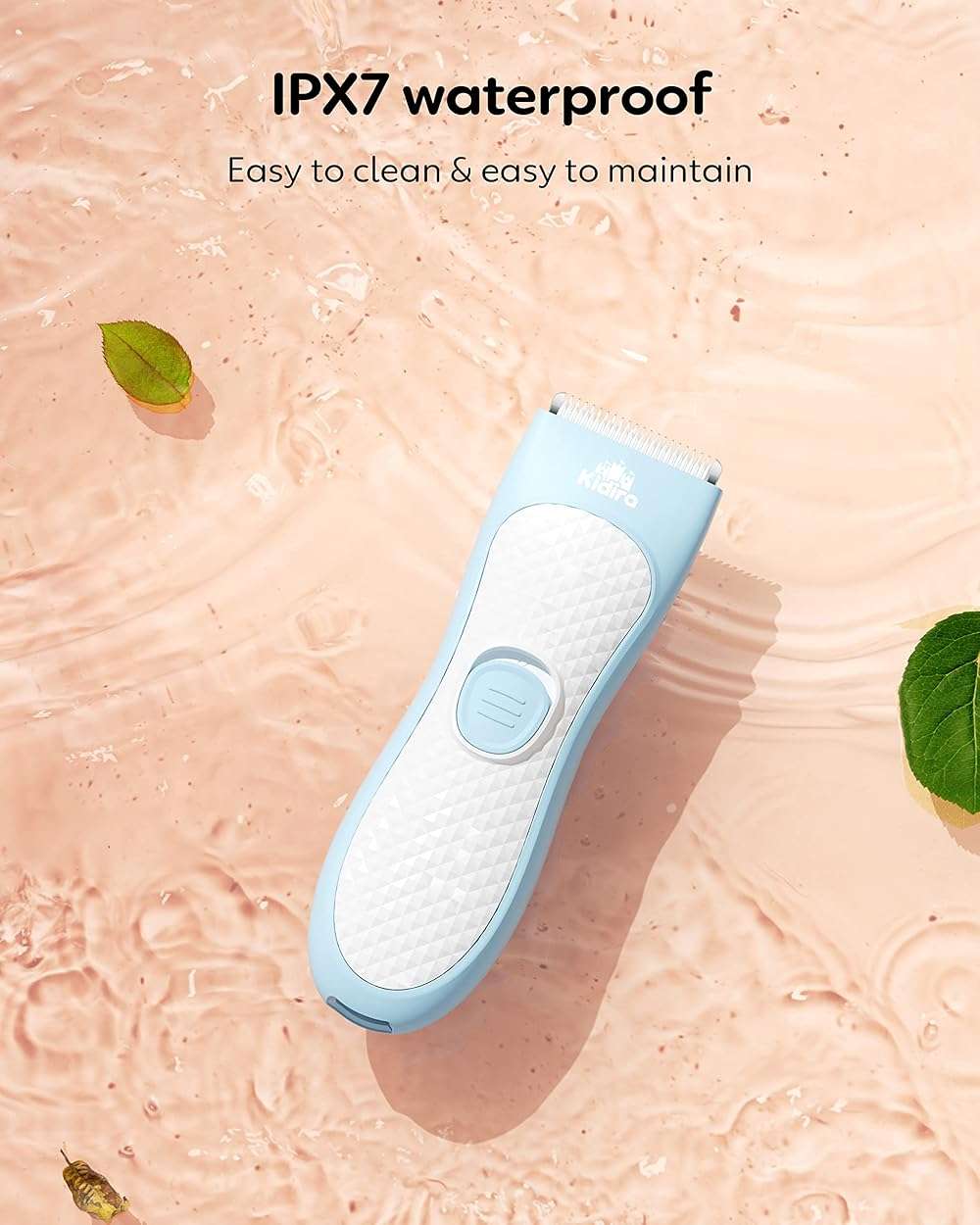 KIDIRA Baby Hair Clippers Quiet Hair Trimmer for Kids Toddler, Silent Hair Clippers for Children with Autism, Waterproof Rechargeable Cordless Ceramic Blade Haircut Kit - Image 6