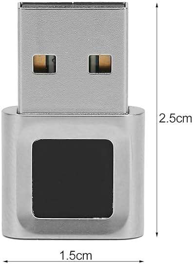 USB Fingerprint Reader Mini Fingerprint Scanner PC Dongle Windows Hello Fingerprint Reader for PC Laptop 360 Degree Touch Speedy Matching Biometric Portable USB Fingerprint Logger for Windows 10/11 - Image 7