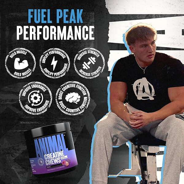 Animal Creatine Chews – 5g Creatine Monohydrate Tablets for Strength, Power & Training Recovery Support – Enhanced Absorption with AstraGin® – Convenient Chewable Format – 120 Tablets - Image 3