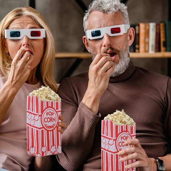 500 Pieces Paper Popcorn Bags 1 oz Small Pop Corner Bags Individual Servings for Popcorn Machine Christmas Party Disposable Pop Corn Storage Bag Bulk - Image 3