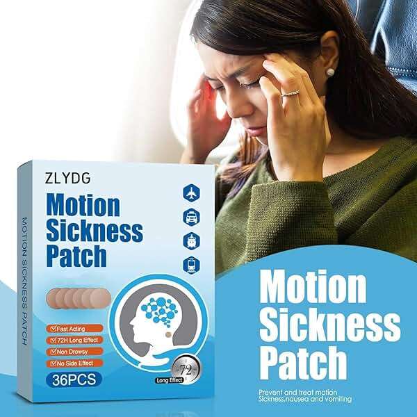 ZLYDG Motion Sickness Patches, 36 PCS Sea Sickness Patch for Cruise,Dizziness Resulted from Travel of Cars, Ships, Airplanes (1 Box) - Image 2