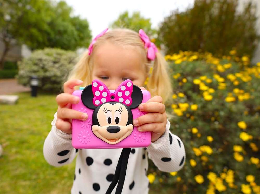 Minnie Mouse Kids Camera with SD Card, Digital Camera for Kids with Video Recording and Built-in Digital Stickers (Minnie) - Image 6