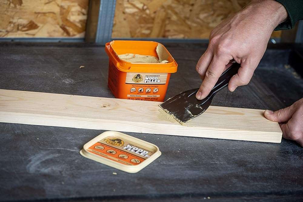 Gorilla All Purpose Wood Filler Wood Repair Kit with Putty Knife and Sanding Block - Image 5