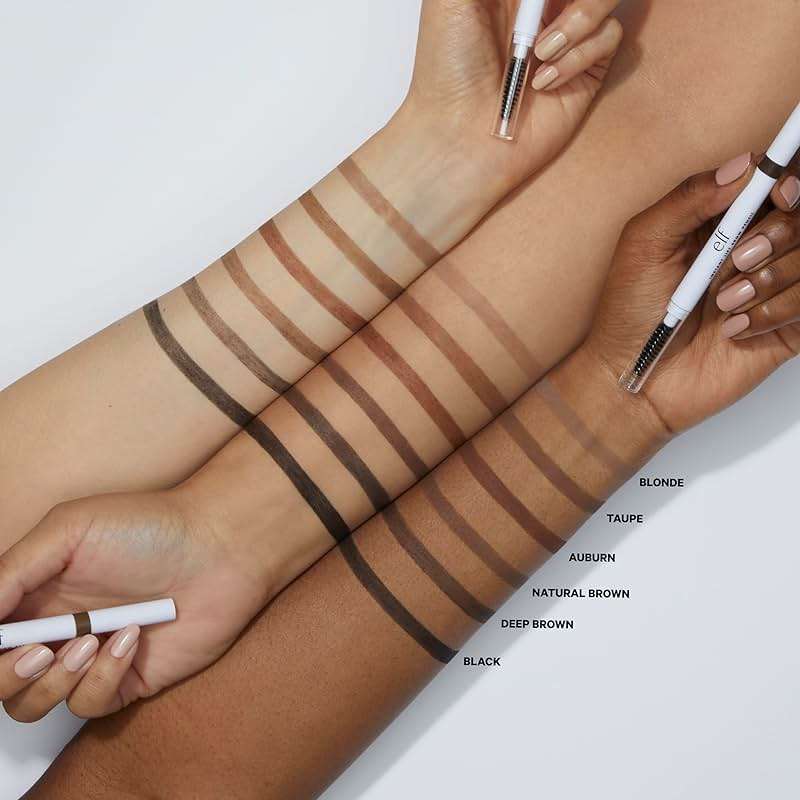 e.l.f. Instant Lift Brow Pencil, Dual-Ended Precision Brow Pencils For Shaping & Defining Eyebrows, Vegan & Cruelty-Free, Neutral Brown, 2-Pack - Image 2