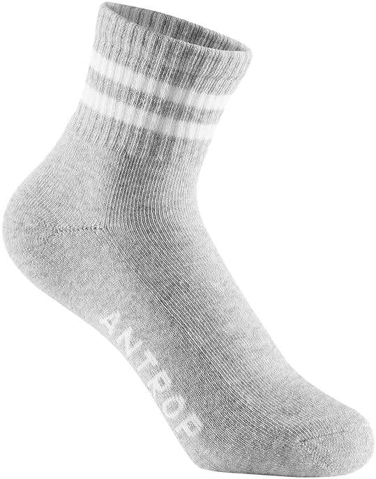 Antrop WoMen Quarter Crew Cotton Heel Tab Athletic Running Cushion Socks (6 Pairs) - Image 2