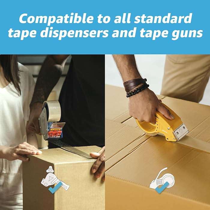 Art3d 6 Rolls Carton Sealing Tape Heavy Duty, Clear Packing Tape, 1.88" x 55 yds, 2 mil Thick - Image 7