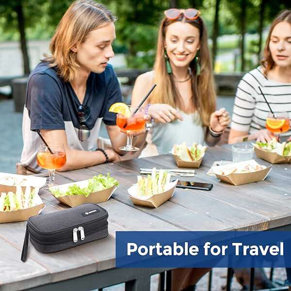 AUVON Expandable Insulin Cooler Travel Case with 2 × 180g Ice Packs, 10-12.5H Cooling Time for Flights & Road Trips, Portable Insulated Diabetic Cooler Bag for Insulin Pens & Essential Supplies - Image 9
