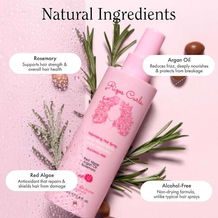 Rizos Curls Alcohol-Free Curl Hair Spray – Flexible Hold, Volume & Frizz Control – Adds Shine & Bounce for All Hair Types Wavy, Curly, Coily 1a–4c – Sulfate, Paraben & Alcohol-Free - Image 3