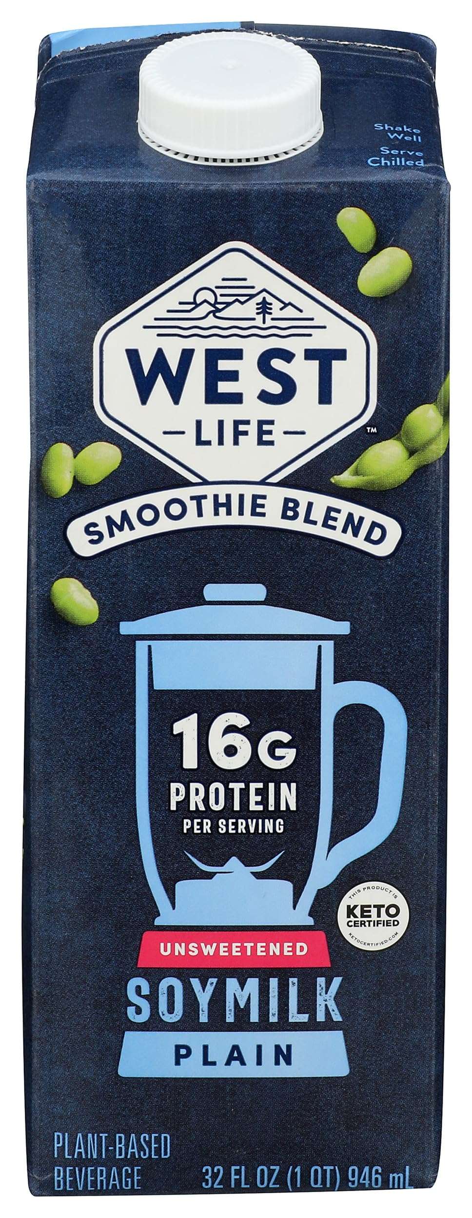 West Life Unsweetened Smoothie Blend Soymilk, 32 FZ - Image 1