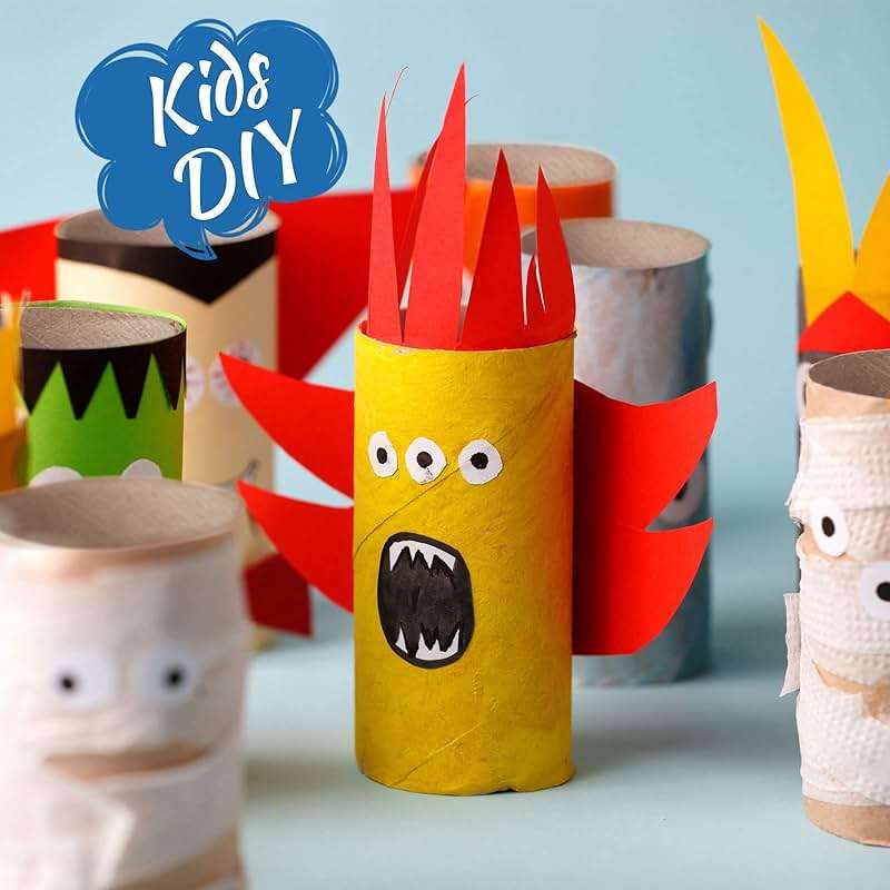 Henoyso 100 Packs Cardboard Tubes for Crafts, Thick Toilet Paper Rolls Empty for Kids Classroom Projects End of School Year Crafts Mother's Day DIY Gift Supplies (1.57 x 3.74 Inch,Brown) - Image 7