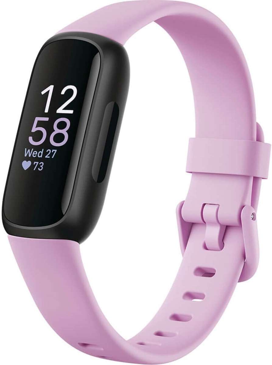 Fitbit Inspire 3 Health & Fitness Tracker with Stress Management, Workout Intensity, Sleep Tracking, 24/7 Heart Rate - 3-Month Google Health Premium Membership Included - Lilac Bliss/Black - Image 1